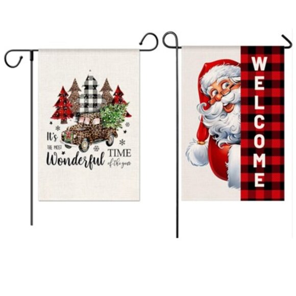 Other - Set of 2 Seasonal Garden Flags, 12 x 18 Inches - NIP